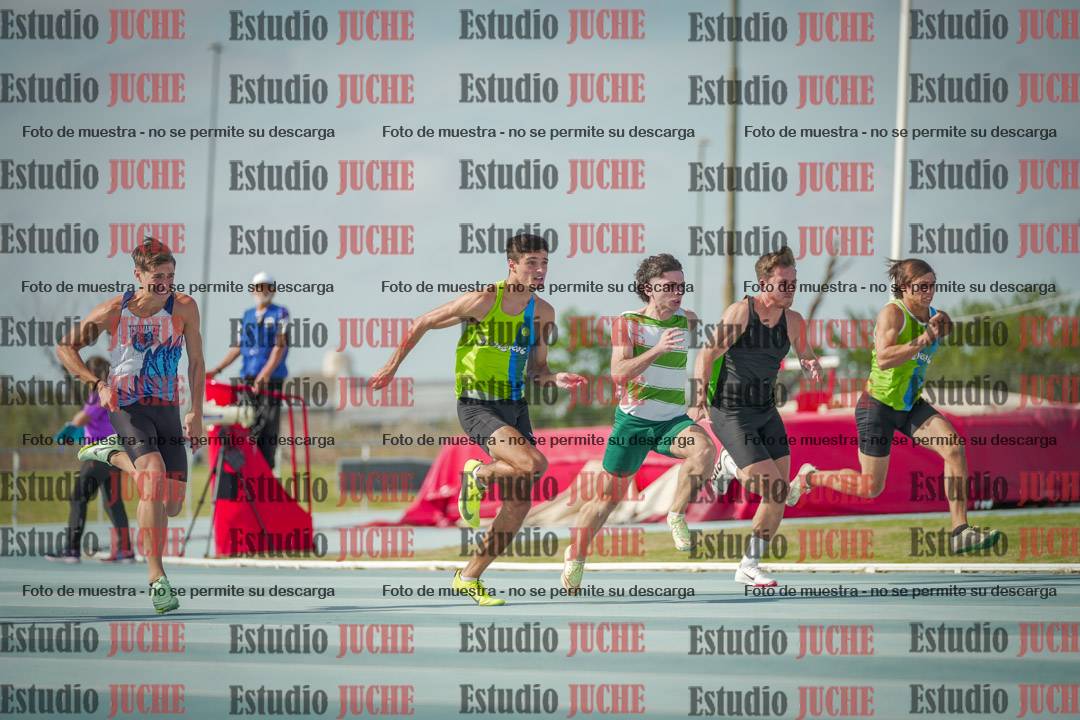 Fotos de los 100 m llanos de varones