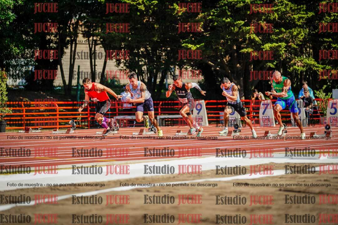 Fotos de los 100 m llanos de varones - deca 1