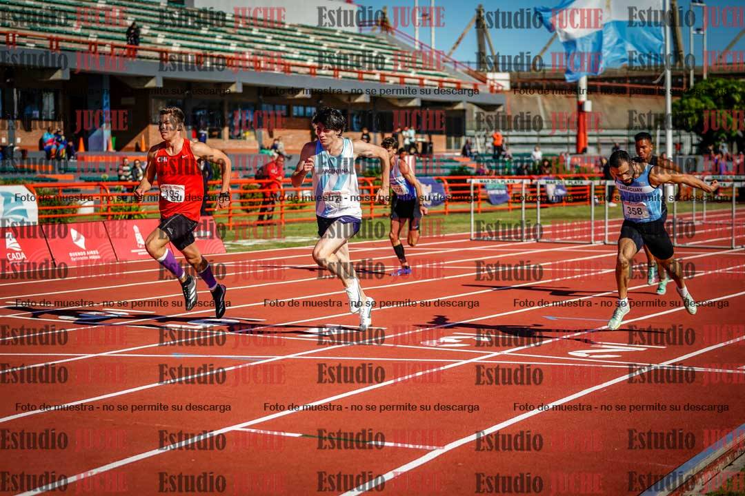 Fotos de los 100 m con vallas de varones - deca 6