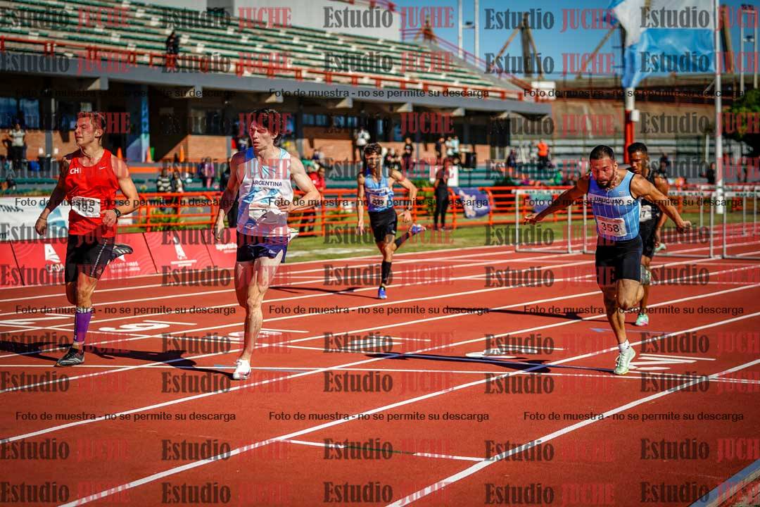 Fotos de los 100 m con vallas de varones - deca 6
