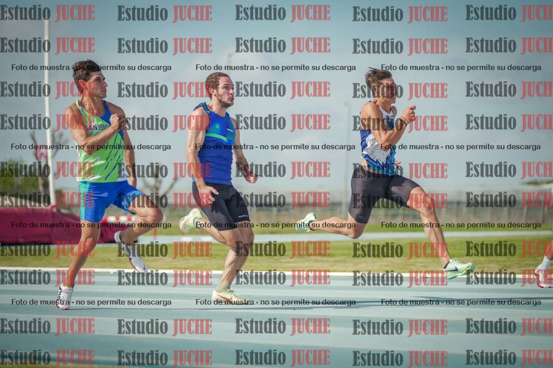 Fotos de los 100 m llanos de varones