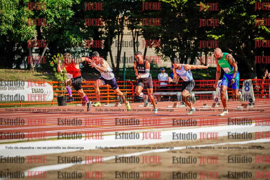 Fotos de los 100 m llanos de varones - deca 1