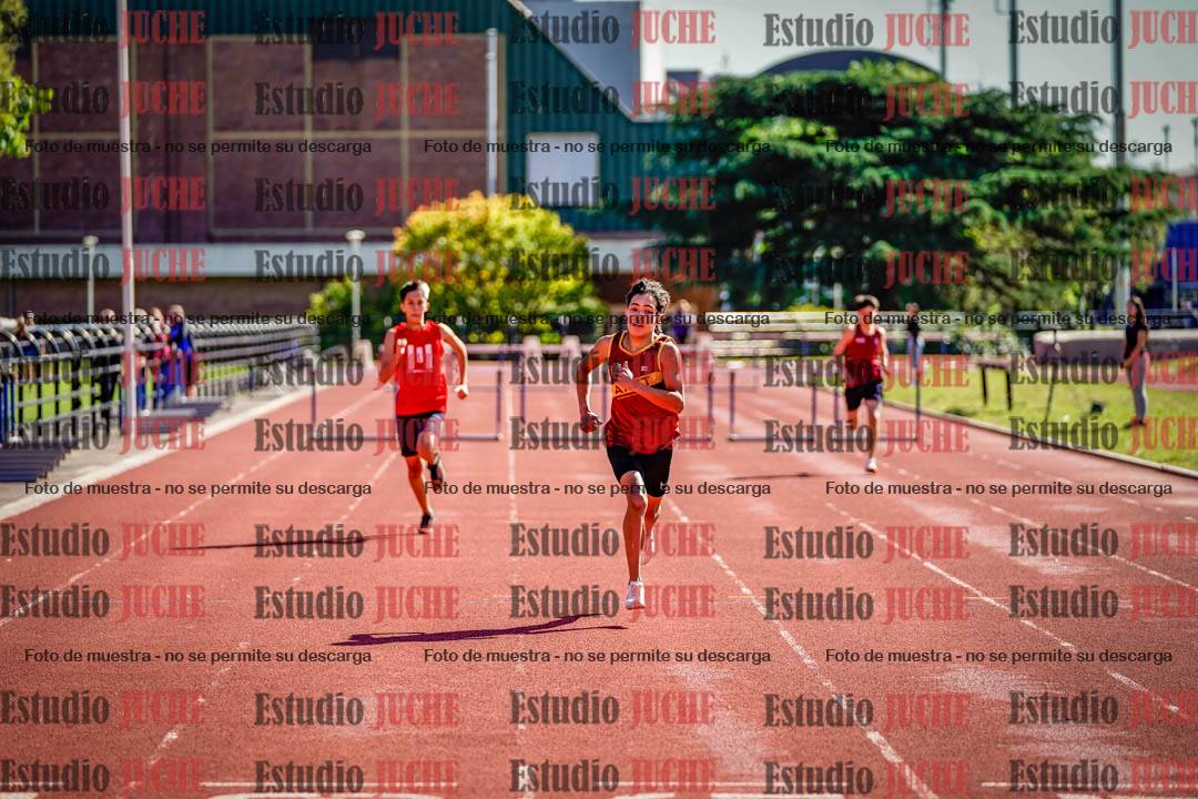 Fotos de los 295 m con vallas de varones