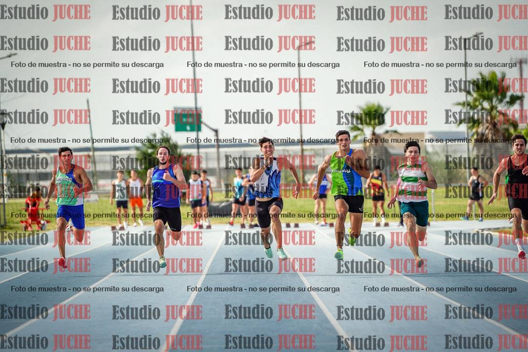 Fotos de los 100 m llanos de varones