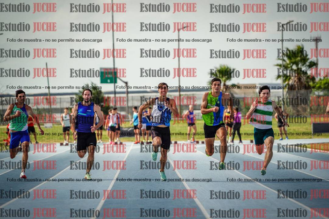 Fotos de los 100 m llanos de varones