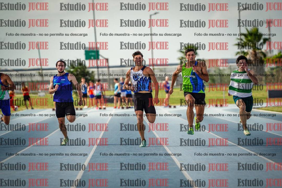 Fotos de los 100 m llanos de varones