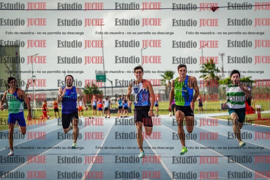 Fotos de los 100 m llanos de varones