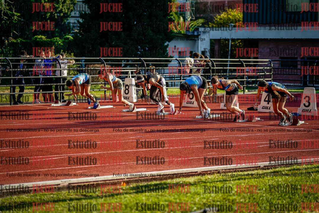 Fotos de los 100 m con vallas de mujeres