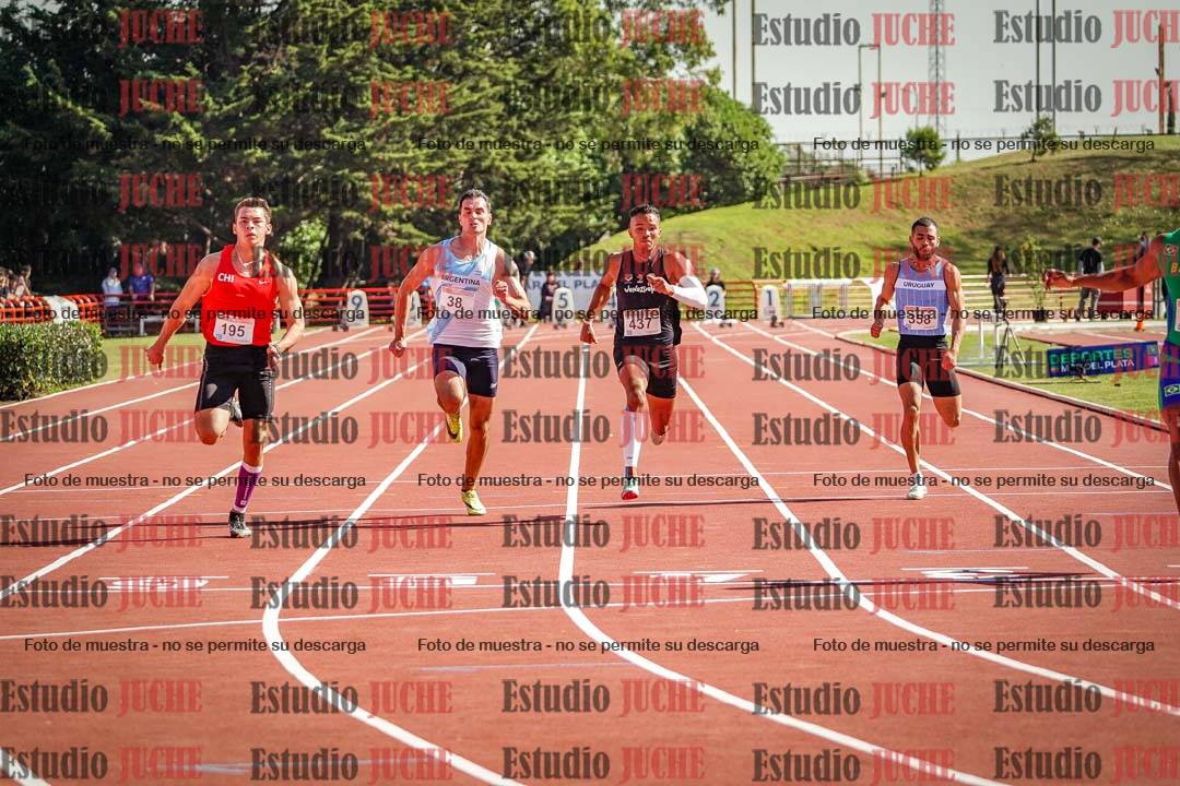 Fotos de los 100 m llanos de varones - deca 1