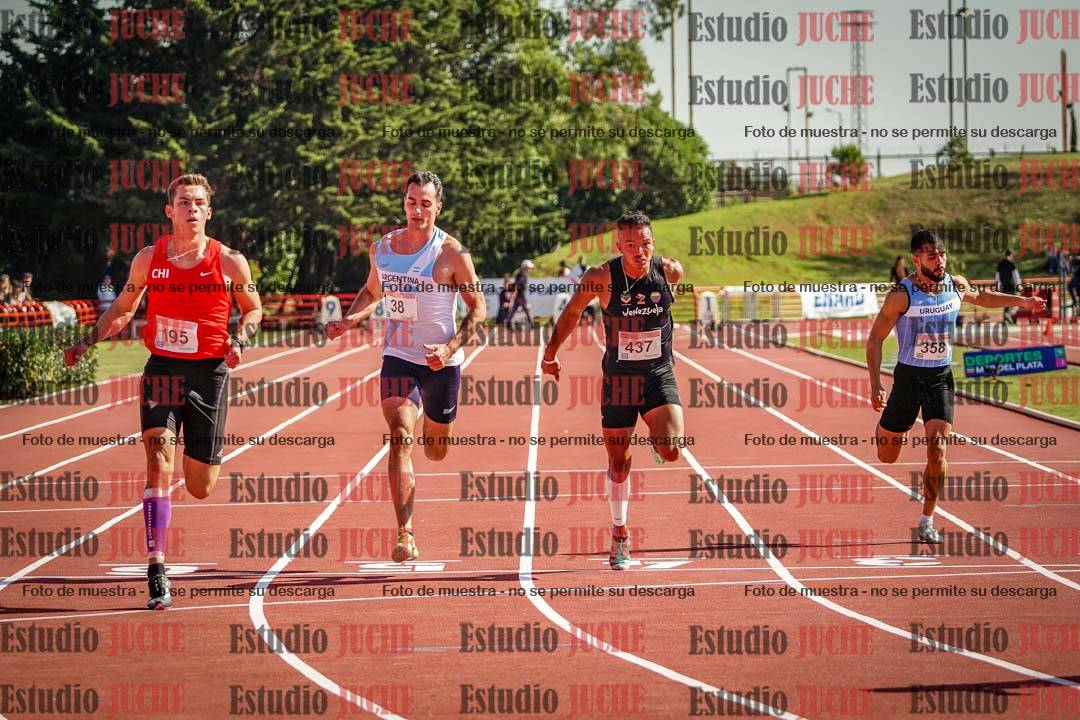 Fotos de los 100 m llanos de varones - deca 1