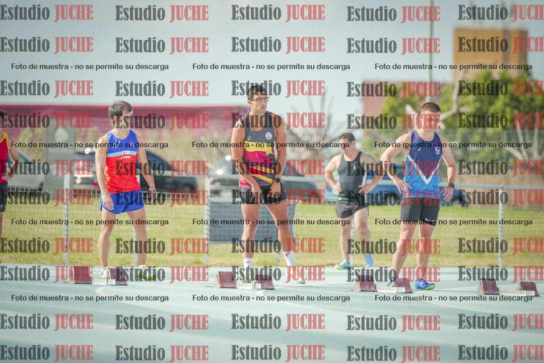 Fotos de los 100 m llanos de varones