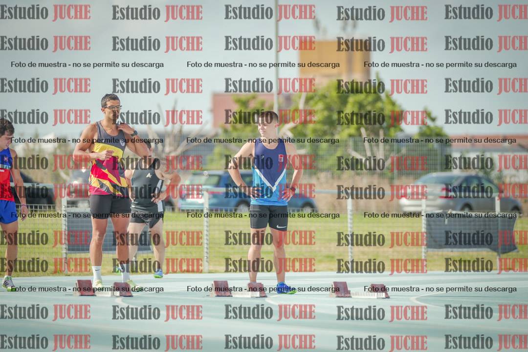 Fotos de los 100 m llanos de varones