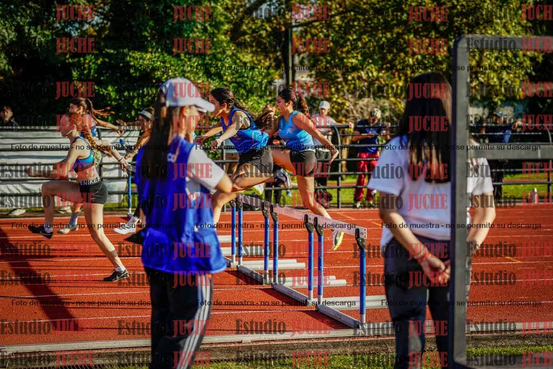 Fotos de los 100 m con vallas de mujeres