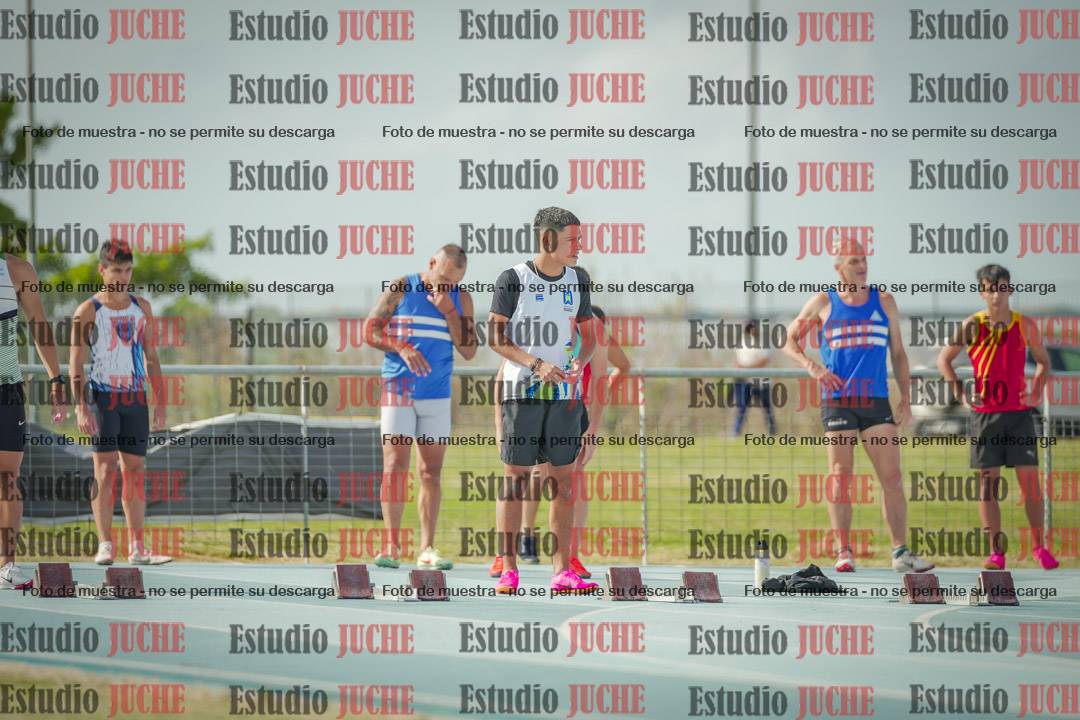 Fotos de los 100 m llanos de varones
