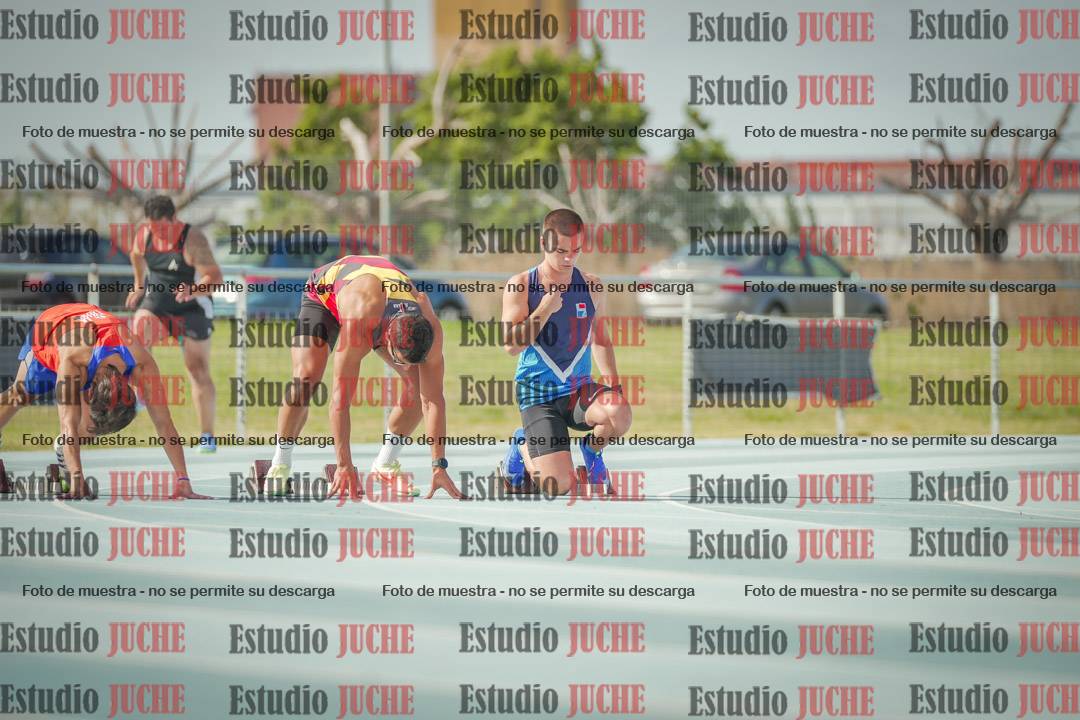 Fotos de los 100 m llanos de varones