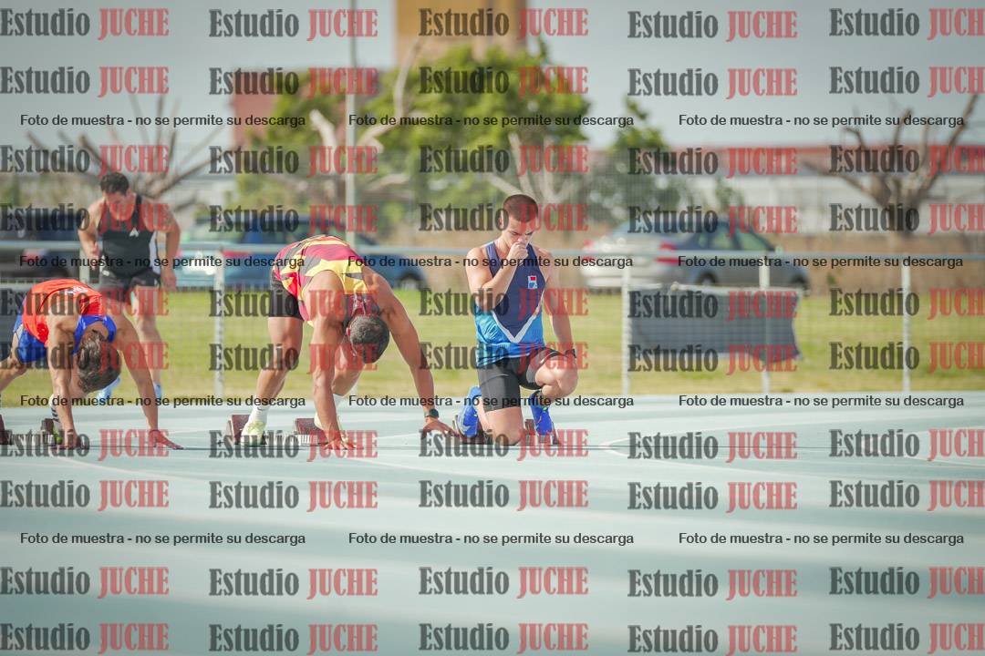 Fotos de los 100 m llanos de varones