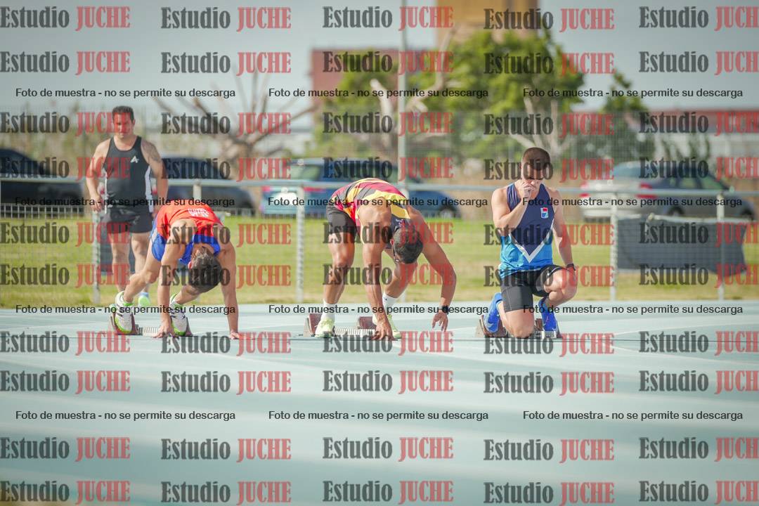 Fotos de los 100 m llanos de varones