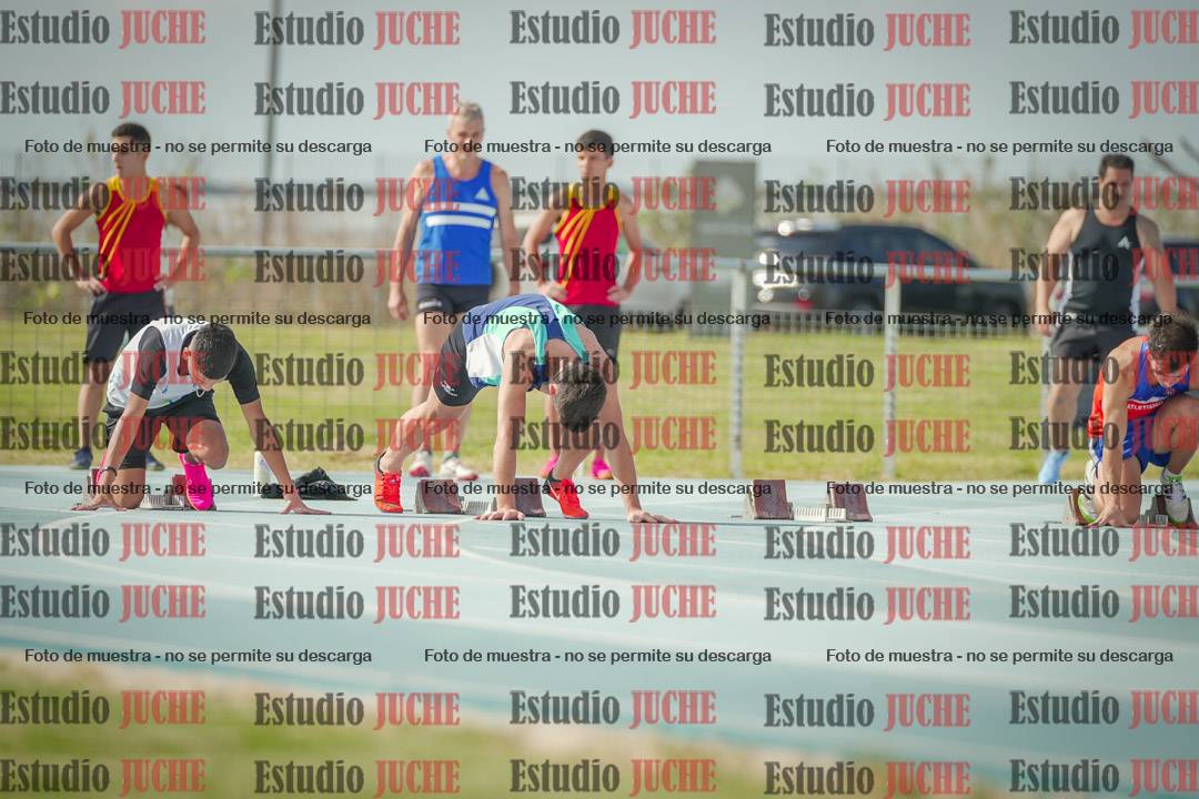 Fotos de los 100 m llanos de varones