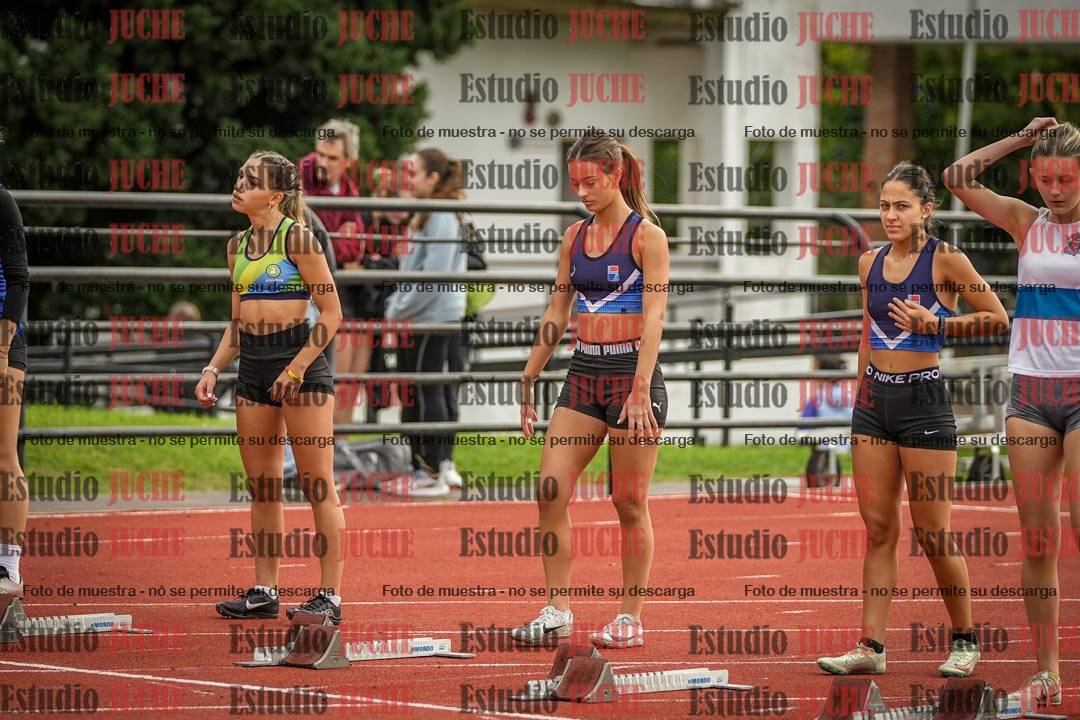 Fotos de los 100 m con vallas de mujeres