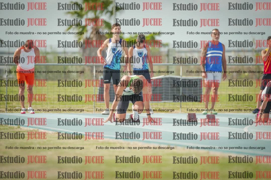 Fotos de los 100 m llanos de varones