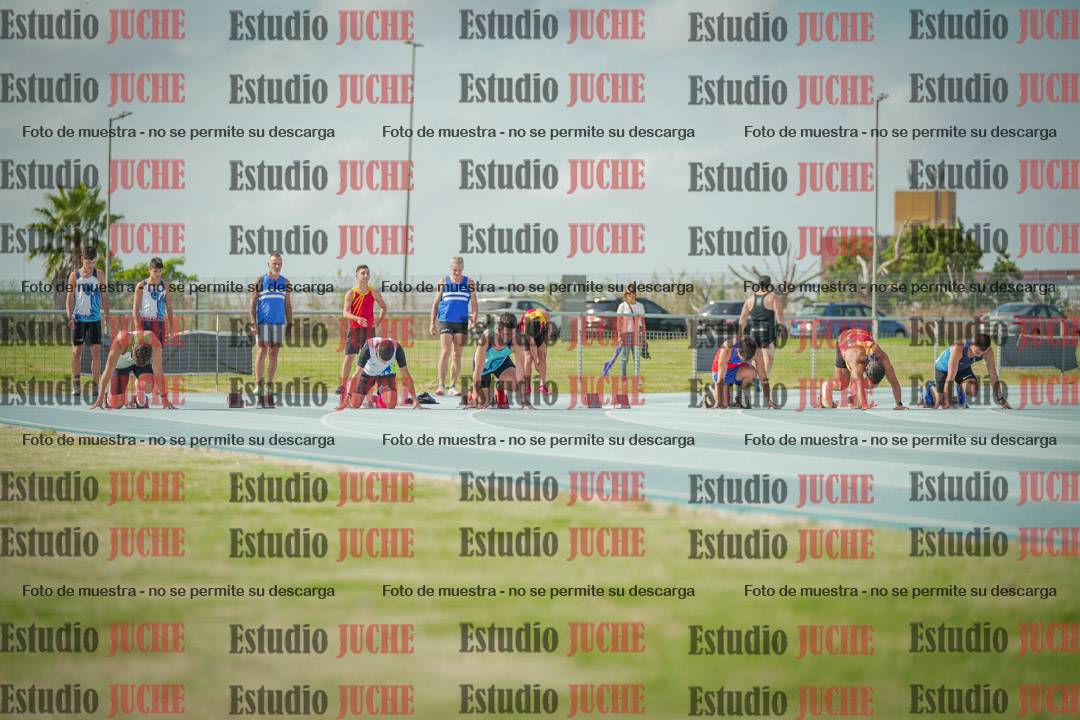 Fotos de los 100 m llanos de varones