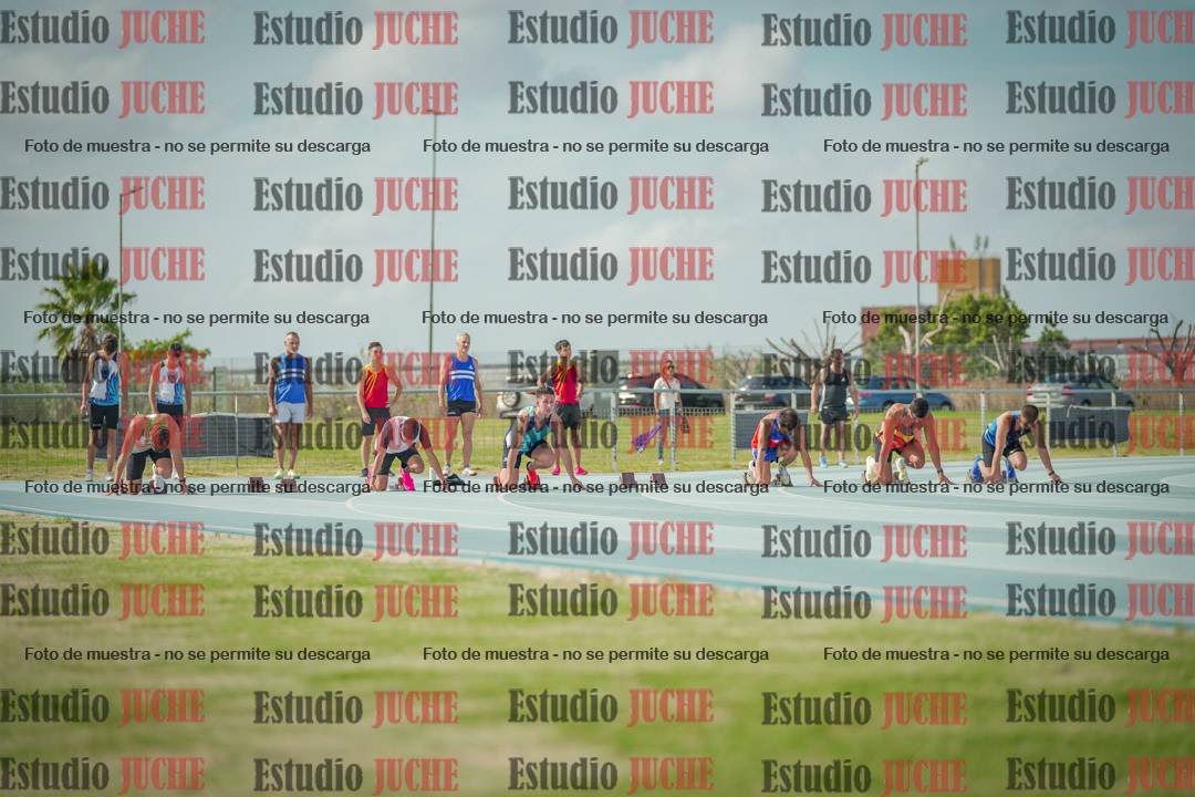 Fotos de los 100 m llanos de varones