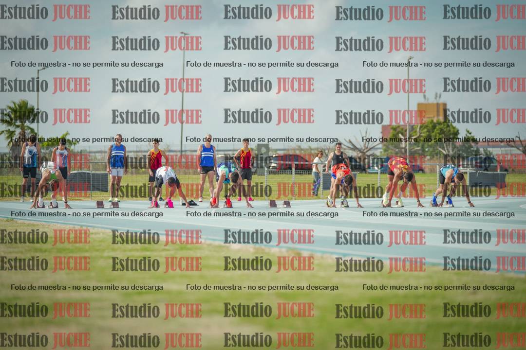 Fotos de los 100 m llanos de varones