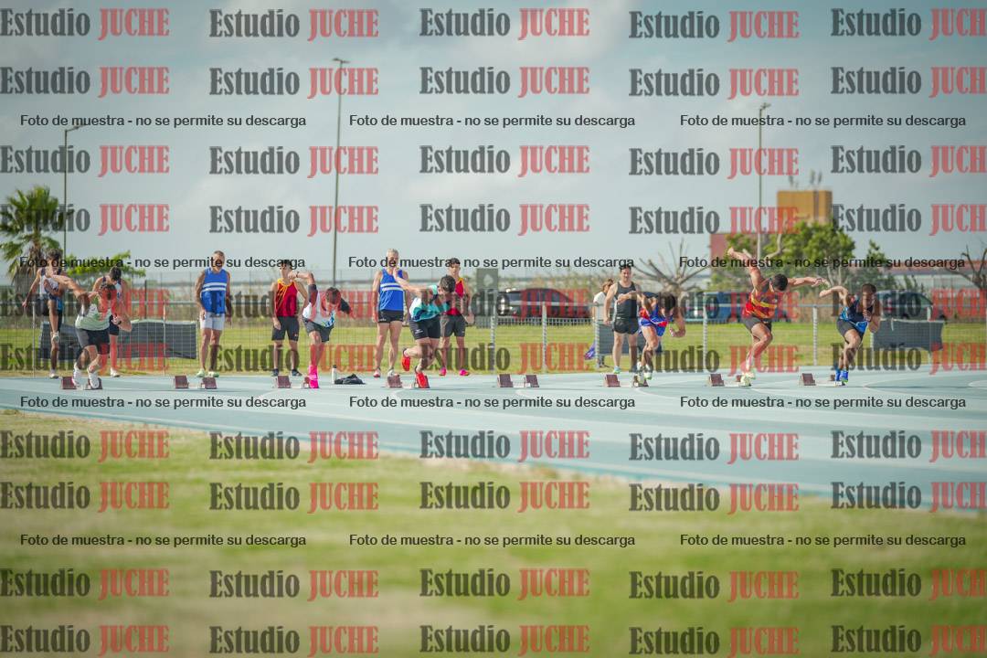 Fotos de los 100 m llanos de varones
