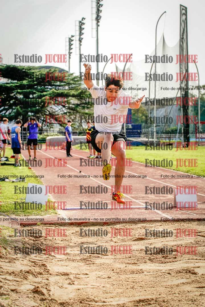 Fotos del salto en largo de varones