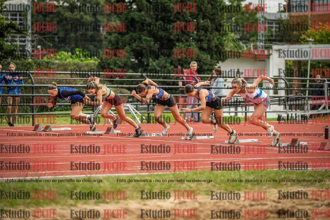 Fotos de los 100 m con vallas de mujeres