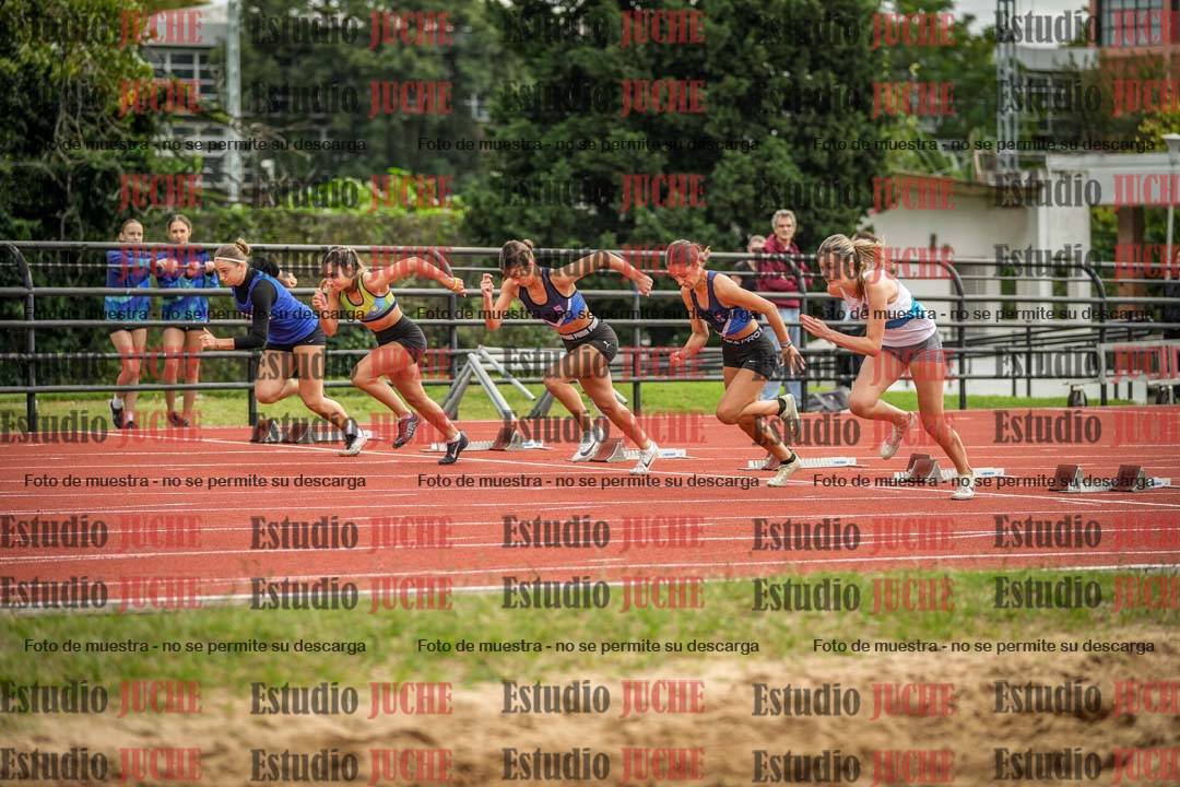 Fotos de los 100 m con vallas de mujeres