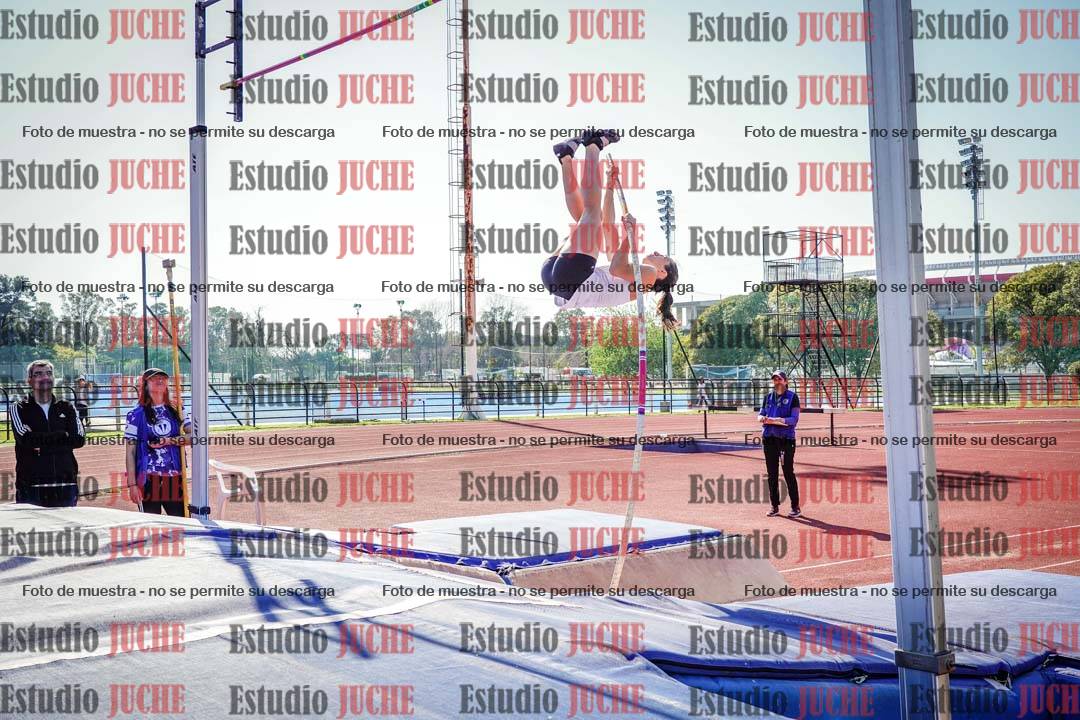 Fotos del salto con garrocha de mujeres y varones