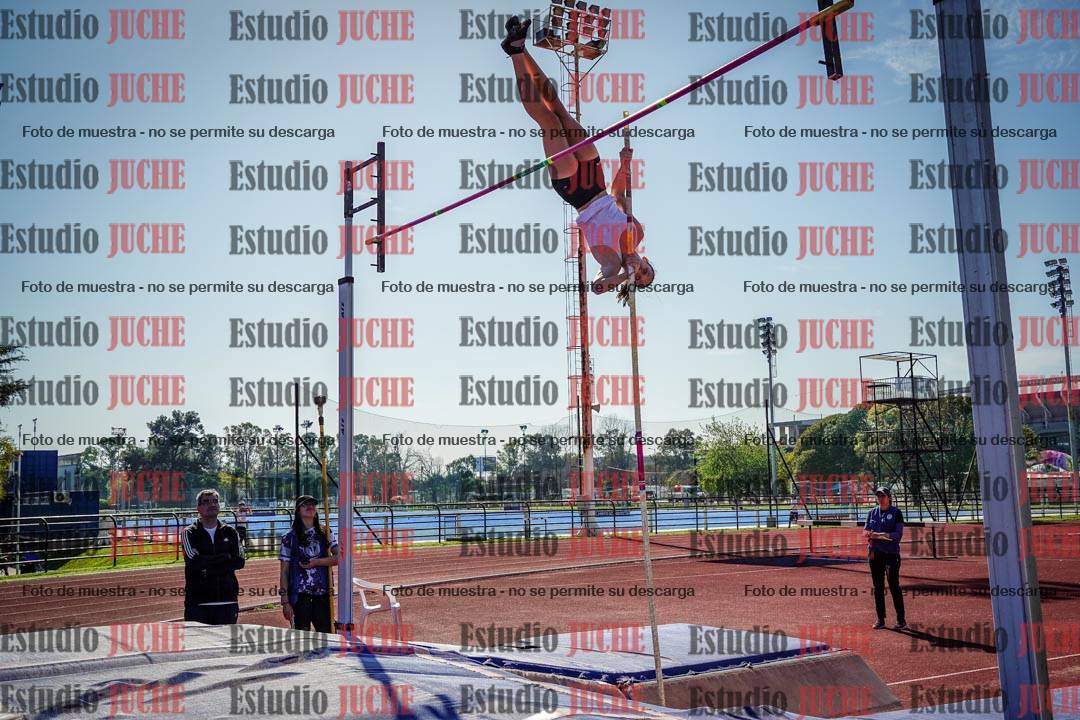 Fotos del salto con garrocha de mujeres y varones