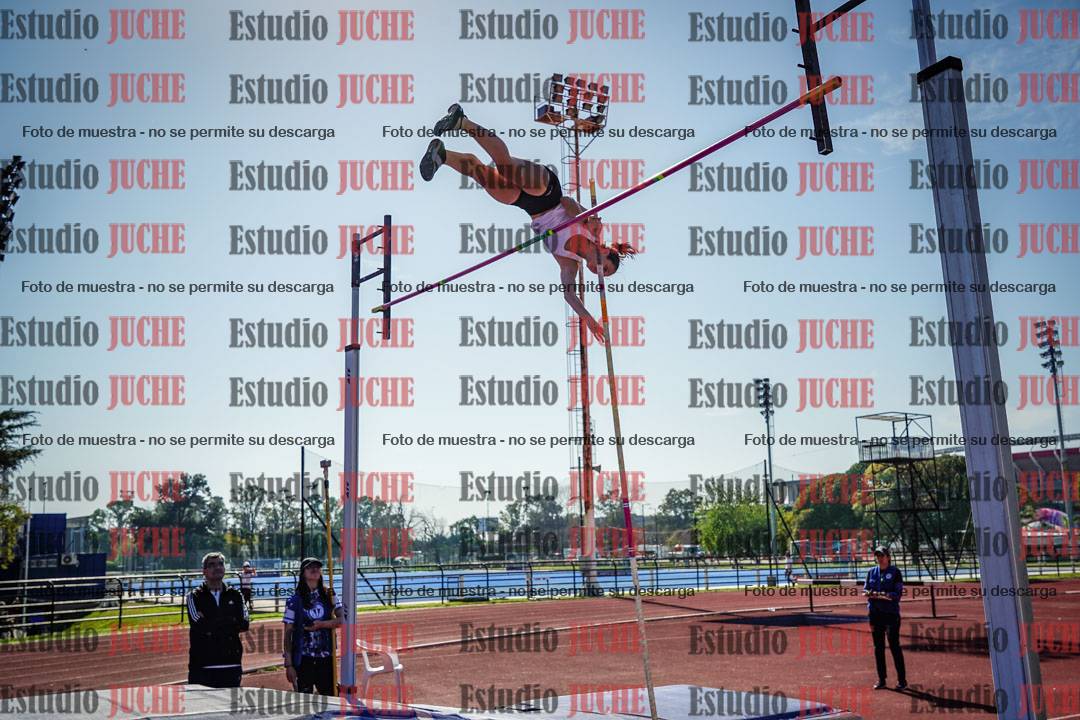 Fotos del salto con garrocha de mujeres y varones