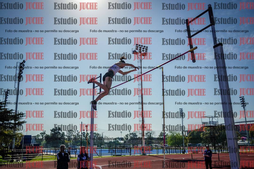 Fotos del salto con garrocha de mujeres y varones
