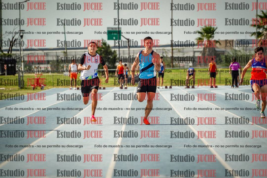 Fotos de los 100 m llanos de varones