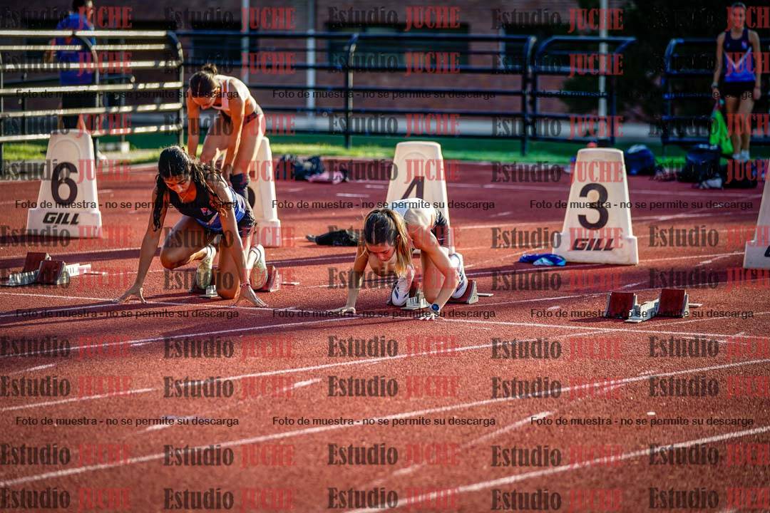 Fotos de los 100 m con vallas de mujeres