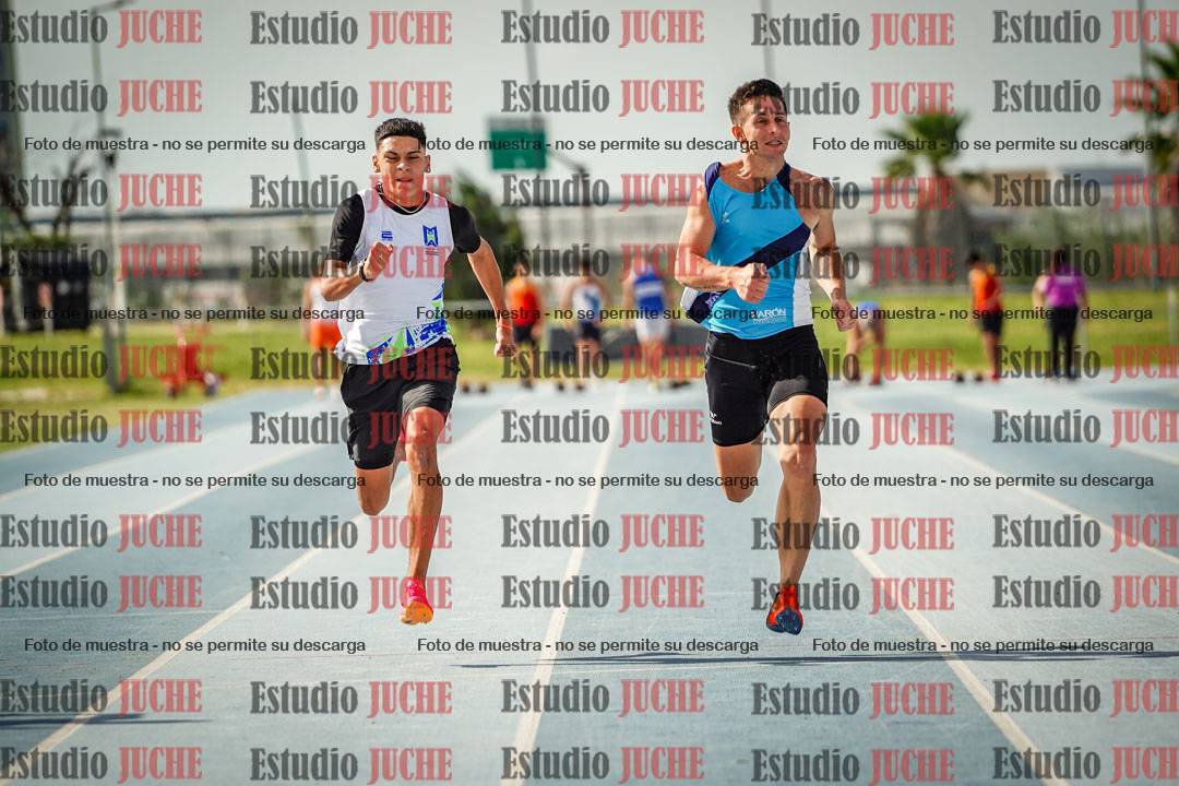Fotos de los 100 m llanos de varones