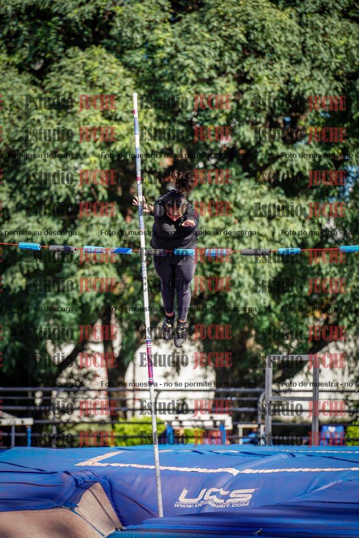 Fotos del salto con garrocha de mujeres y varones