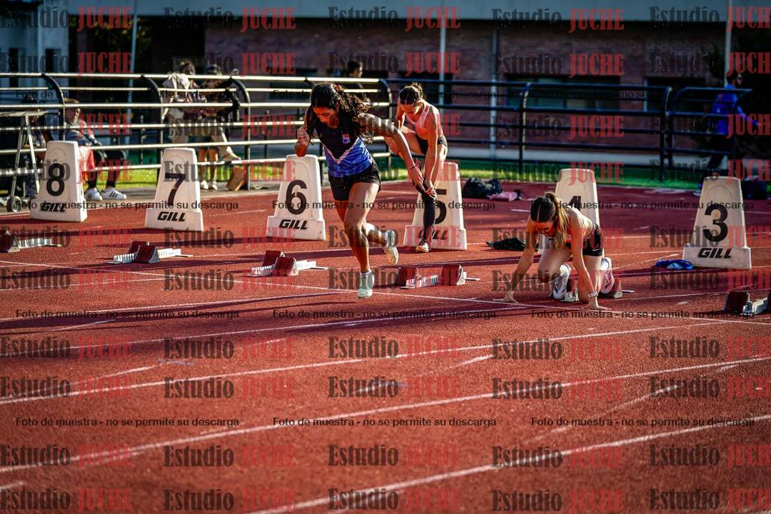 Fotos de los 100 m con vallas de mujeres