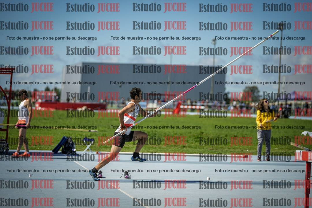 Fotos del salto con garrocha de mujeres y varones - todas las alturas