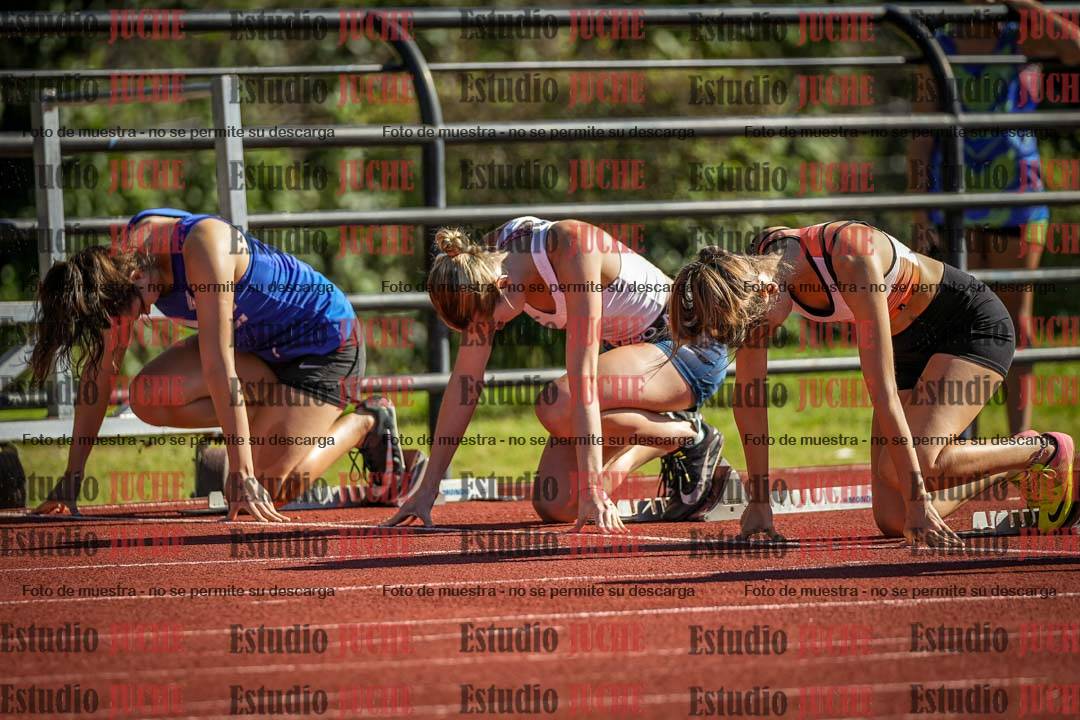 Fotos de los 100 m con vallas de mujeres