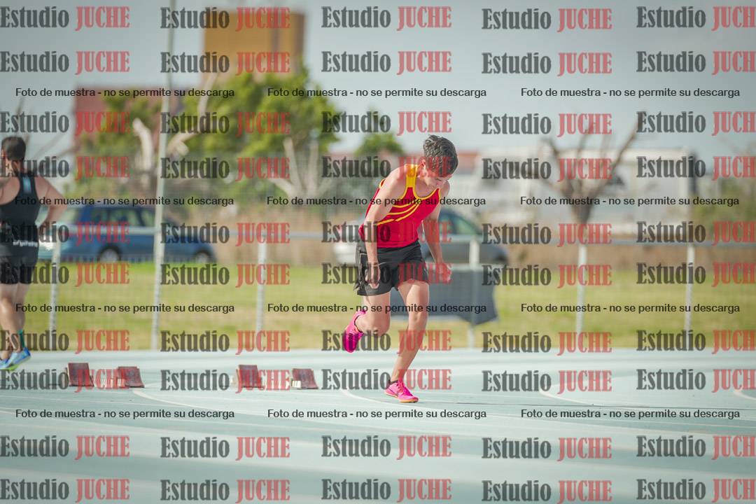 Fotos de los 100 m llanos de varones