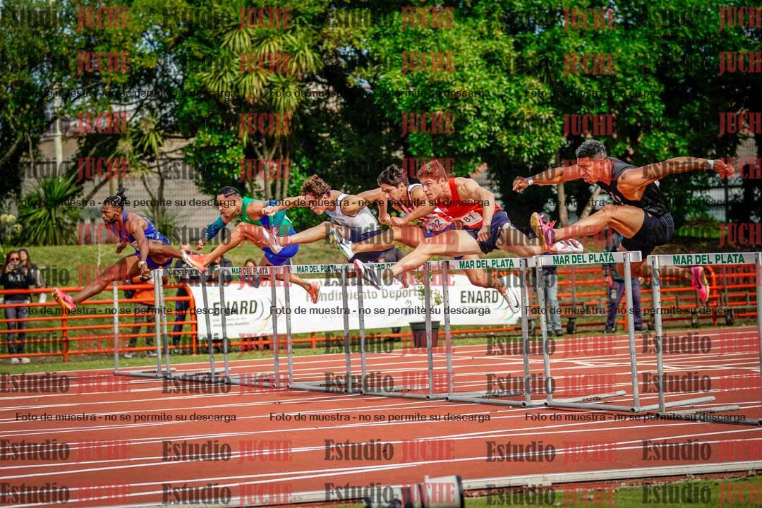 Fotos de los 110 m con vallas de varones