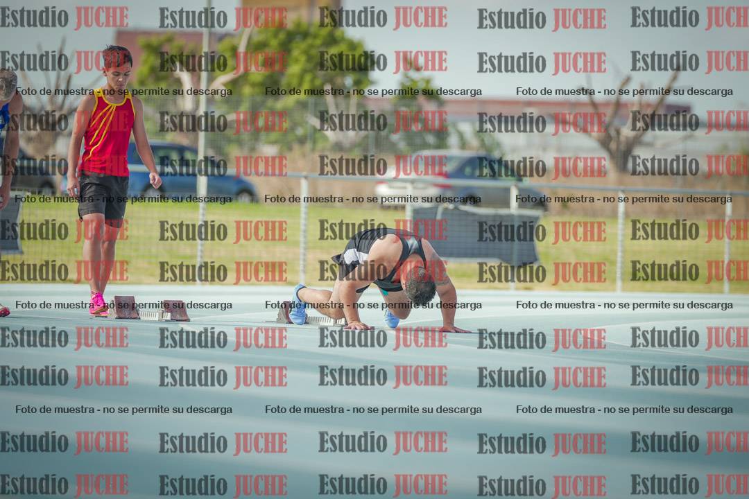Fotos de los 100 m llanos de varones