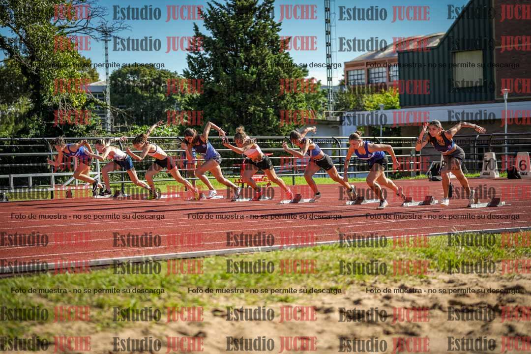 Fotos de los 100 m con vallas de mujeres