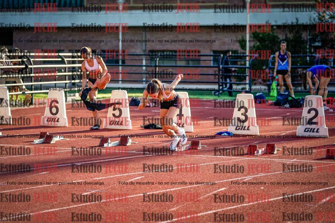 Fotos de los 100 m con vallas de mujeres
