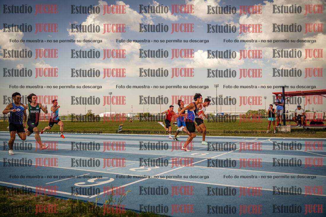 Fotos de los 80 m llanos de varones
