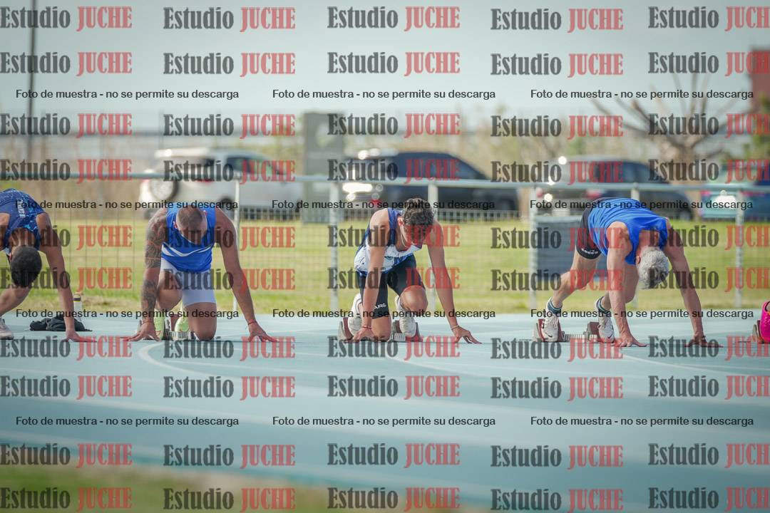 Fotos de los 100 m llanos de varones