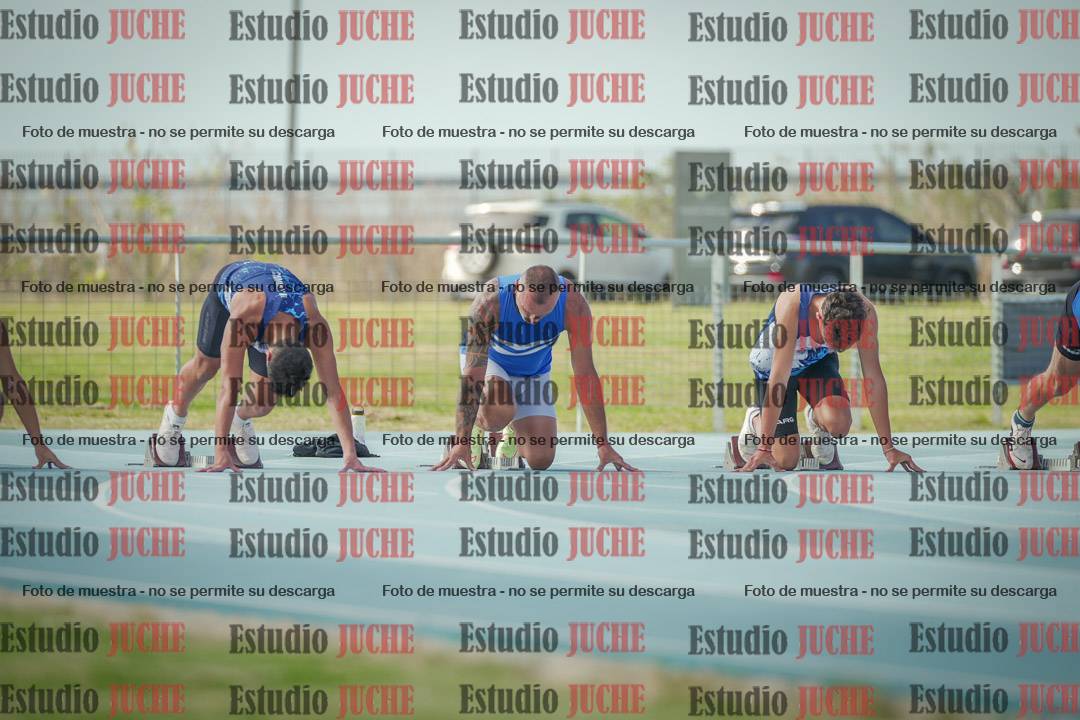 Fotos de los 100 m llanos de varones